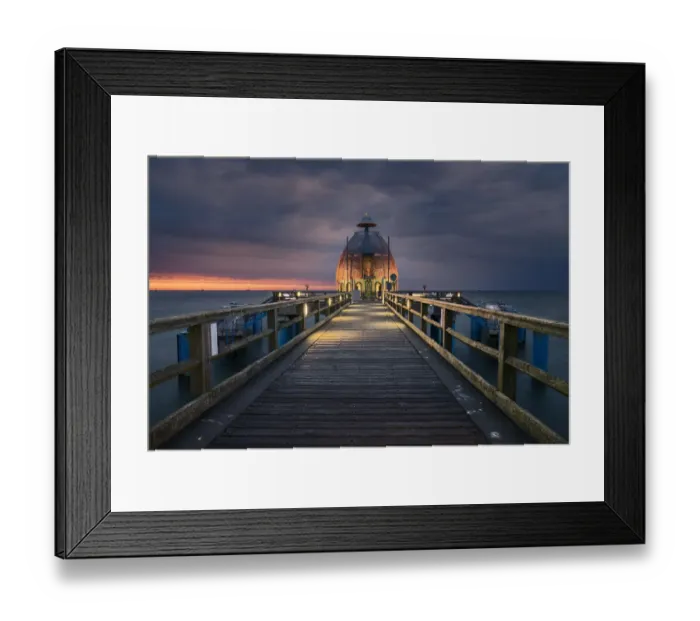 Framed Print : Pier at Sellin on Rugen Islan in Germany Framed Print : Pier at Sellin on Rugen Islan in Germany