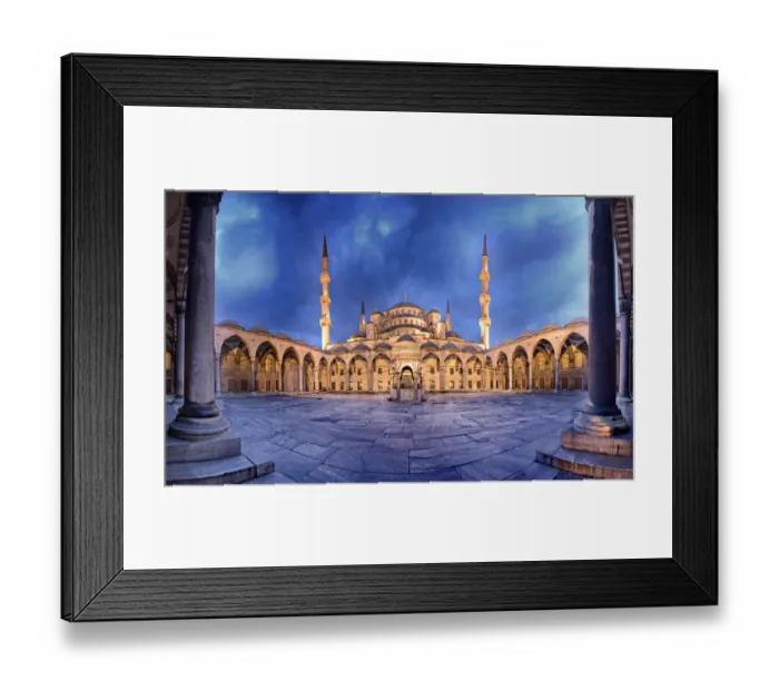Framed Print : Blue Mosque Istanbul Empty Courtyard Framed Print : Blue Mosque Istanbul Empty Courtyard