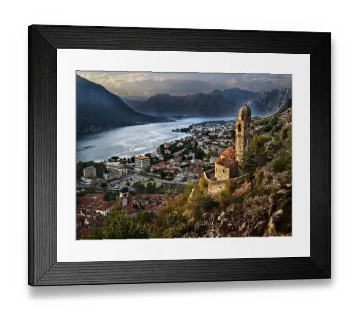 Framed Print : Kotor Fjord Framed Print : Kotor Fjord