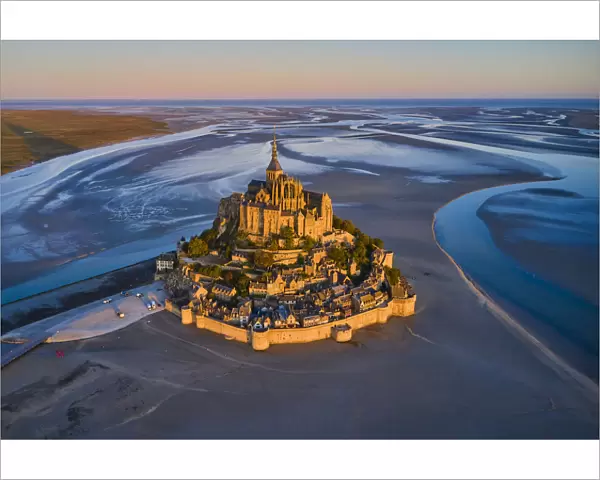 France, Normandy, Manche department, Bay of Mont Saint-Michel