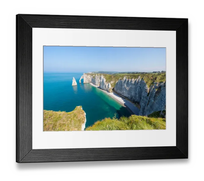 Framed Print : Coastline of etretat, Normandy, France Framed Print : Coastline of etretat, Normandy, France