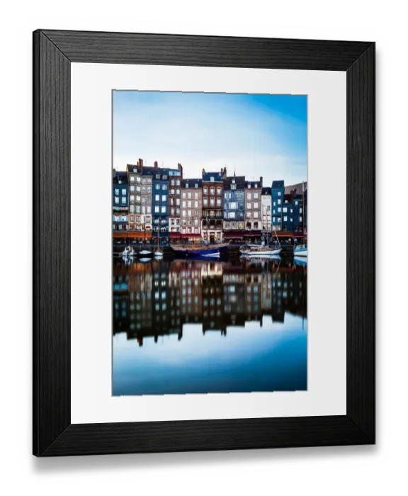 Framed Print : Honfleur is a harbor commune Norman (Calvados department) located on the Framed Print : Honfleur is a harbor commune Norman (Calvados department) located on the