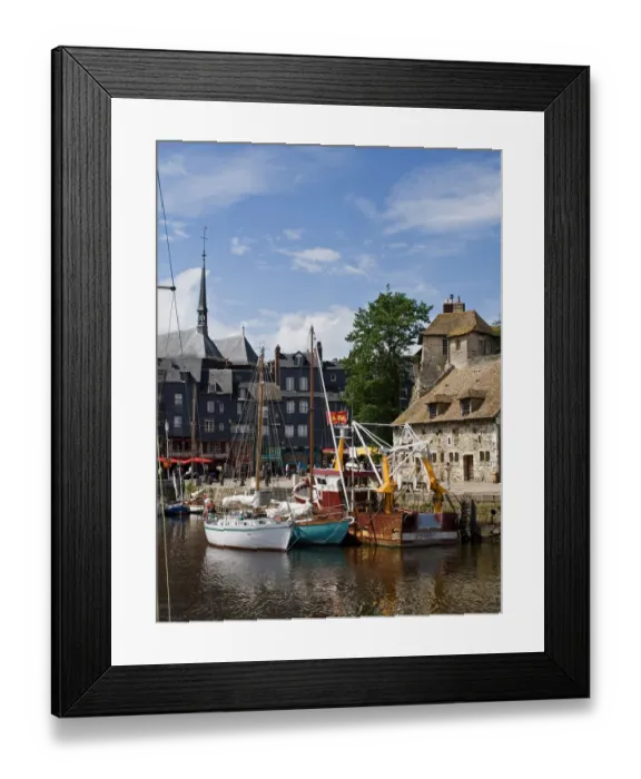 Framed Print : Honfleur port in Normandy Framed Print : Honfleur port in Normandy