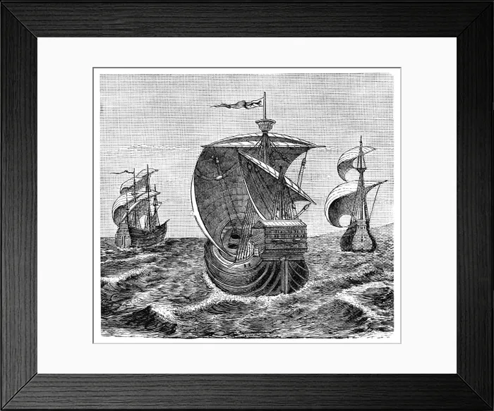 Framed Print : Nina, Pinta and Santa Maria - Christopher Columbus ships Framed Print : Nina, Pinta and Santa Maria - Christopher Columbus ships