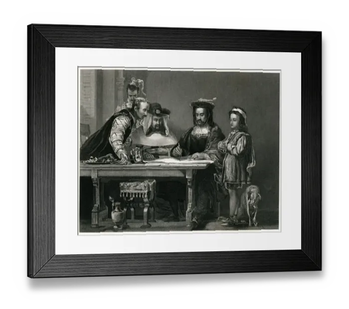 Framed Print : Columbus Planning The Discovery Of America Framed Print : Columbus Planning The Discovery Of America