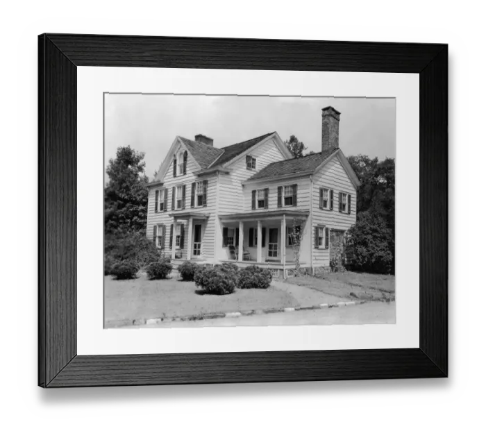 Framed Print : Birthplace Of Grover Cleveland. NJ, 1930s Framed Print : Birthplace Of Grover Cleveland. NJ, 1930s