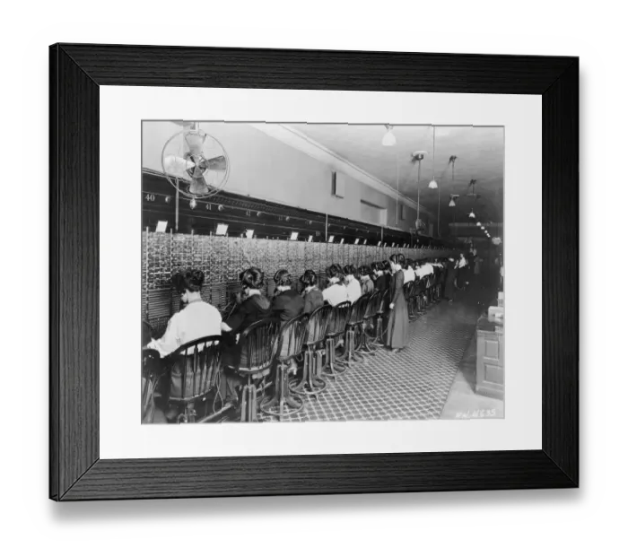 Framed Print : Early Switchboard Framed Print : Early Switchboard