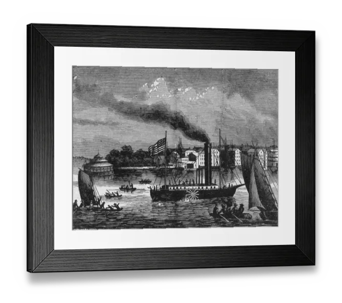 Framed Print : First Steam Boat Framed Print : First Steam Boat