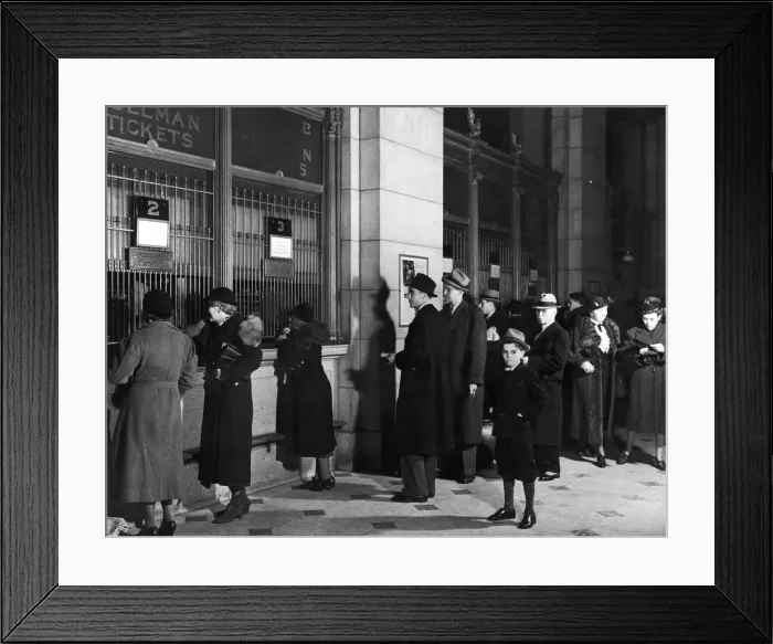 Framed Print : Ticket Queue Framed Print : Ticket Queue