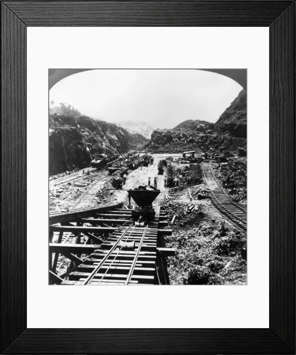 Framed Print : Canal Construction Framed Print : Canal Construction