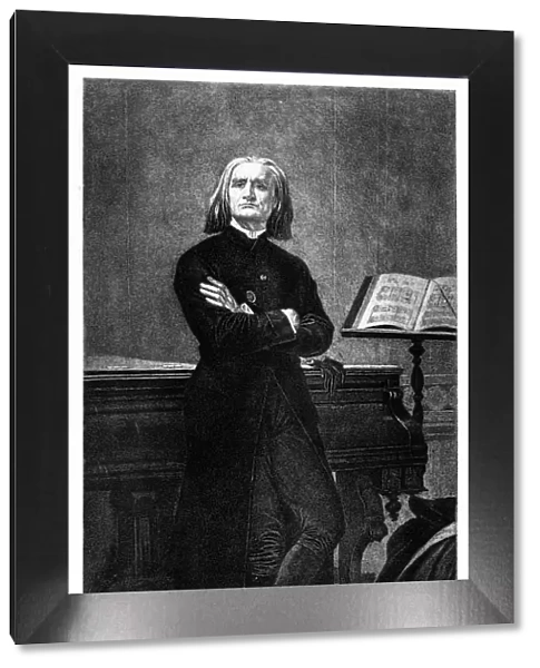 Composer Franz Liszt engraving 1894