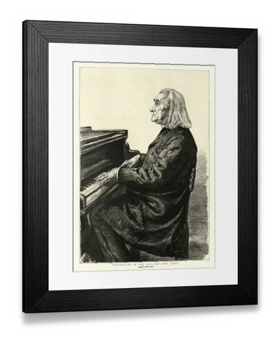 Framed Print : Portait of Franz Liszt a Hungarian composer, virtuoso pianist, 1886 Framed Print : Portait of Franz Liszt a Hungarian composer, virtuoso pianist, 1886