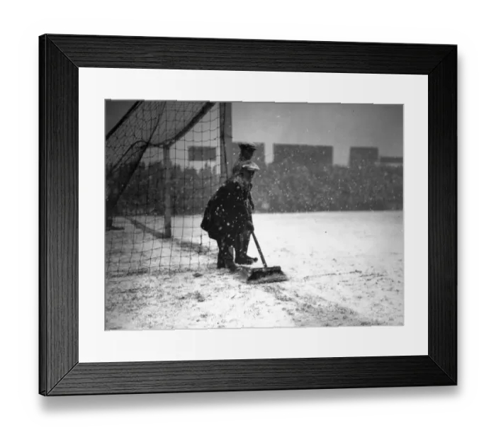 Framed Print : Sweeping Snow Framed Print : Sweeping Snow