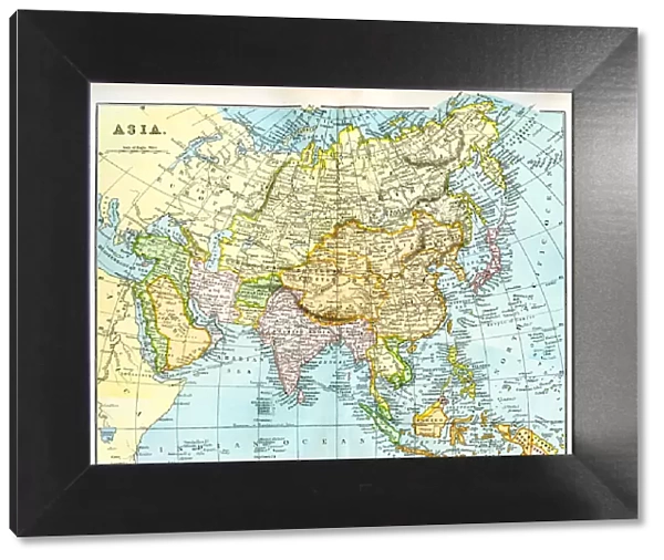 Map of Asia 19th century