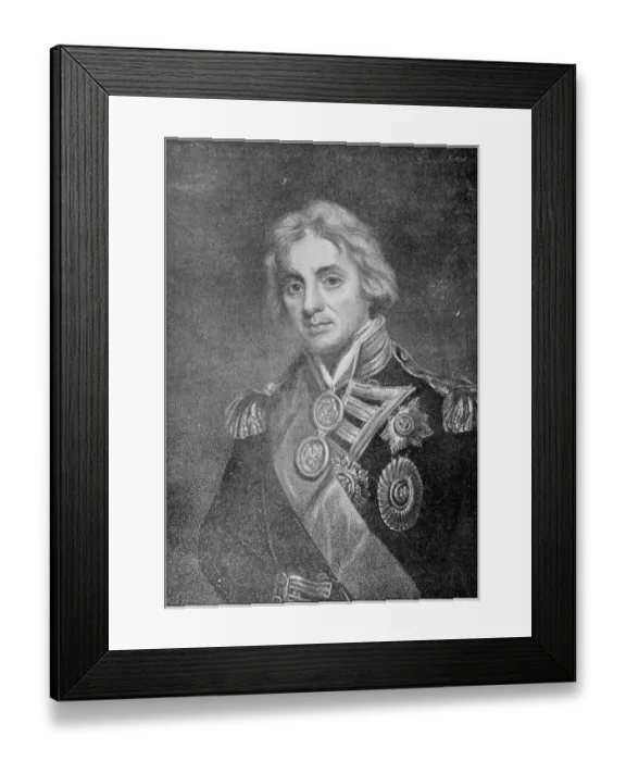 Framed Print : Antique painting illustration: Lord Horatio Nelson Framed Print : Antique painting illustration: Lord Horatio Nelson