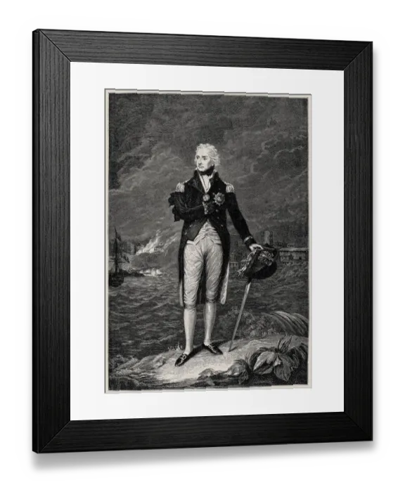 Framed Print : Horatio Lord Nelson (1884-90) Framed Print : Horatio Lord Nelson (1884-90)