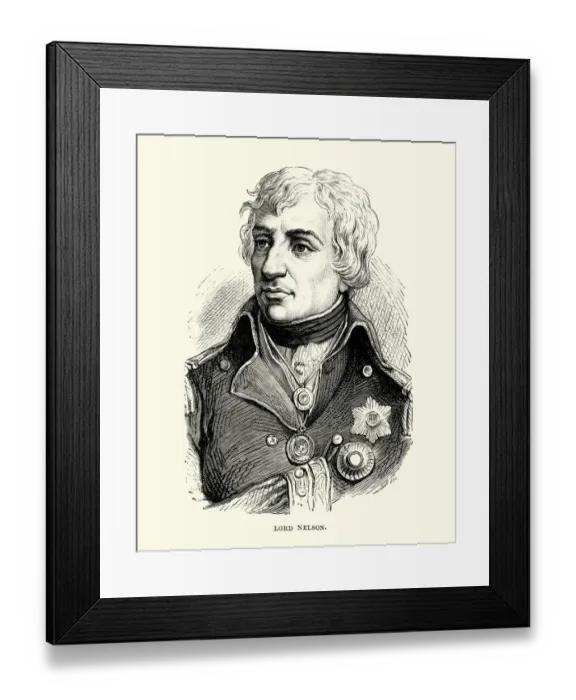 Framed Print : Admiral Horatio Nelson, 1st Viscount Nelson Framed Print : Admiral Horatio Nelson, 1st Viscount Nelson