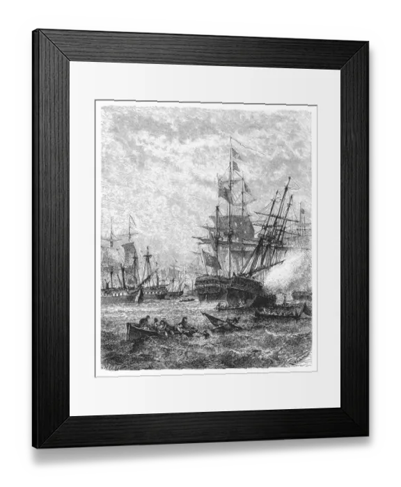 Framed Print : Horatio Nelsons victory at Copenhagen on April 2nd, 1801 Framed Print : Horatio Nelsons victory at Copenhagen on April 2nd, 1801