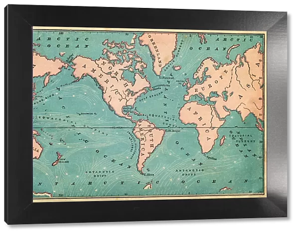 Ocean Currents Map 1876