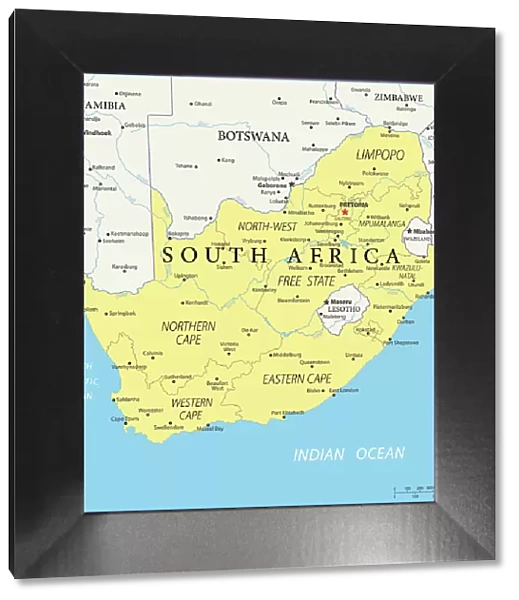 Reference Map of Map of South Africa