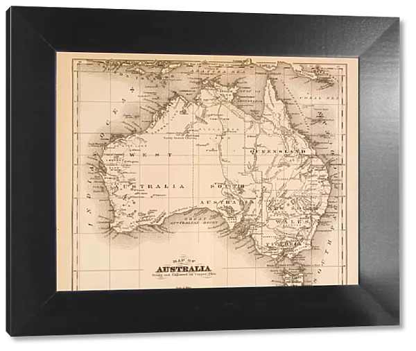 Map of Australia 1874