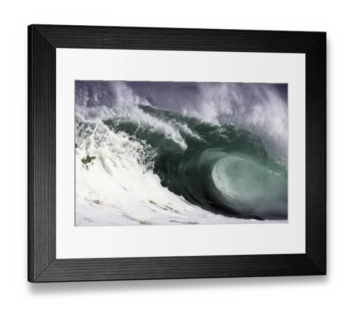 Framed Print : Ocean wave at Waimea Bay Framed Print : Ocean wave at Waimea Bay