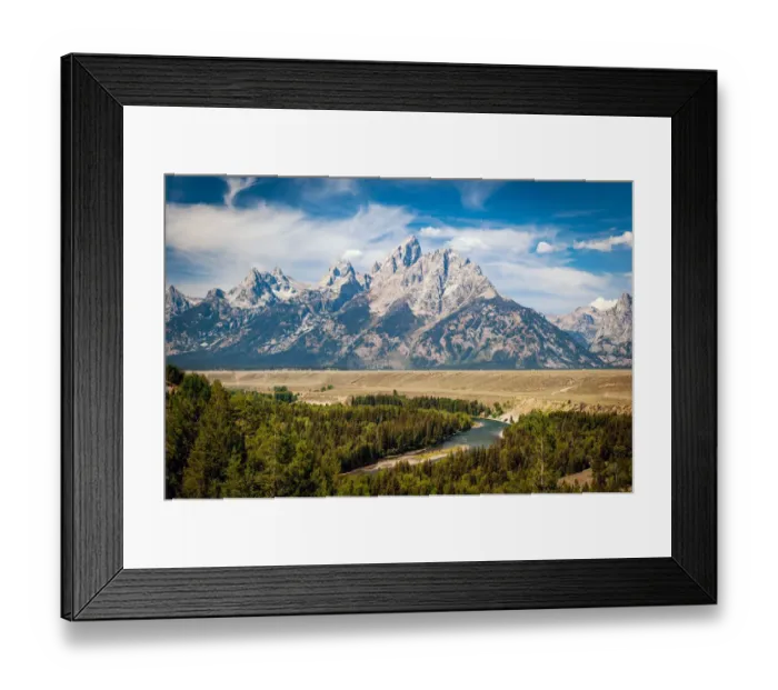 Framed Print : Snake River Overlook in Grand Teton National Park Framed Print : Snake River Overlook in Grand Teton National Park