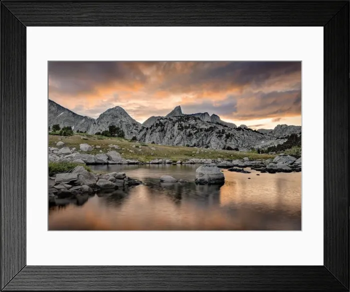 Framed Print : Sunset at Pyramid Lake