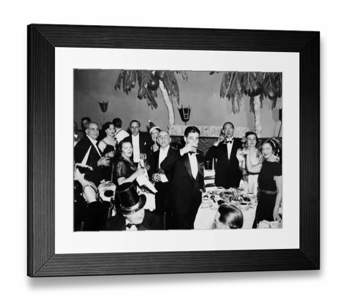 Framed Print : People Celebrating On New Years Eve