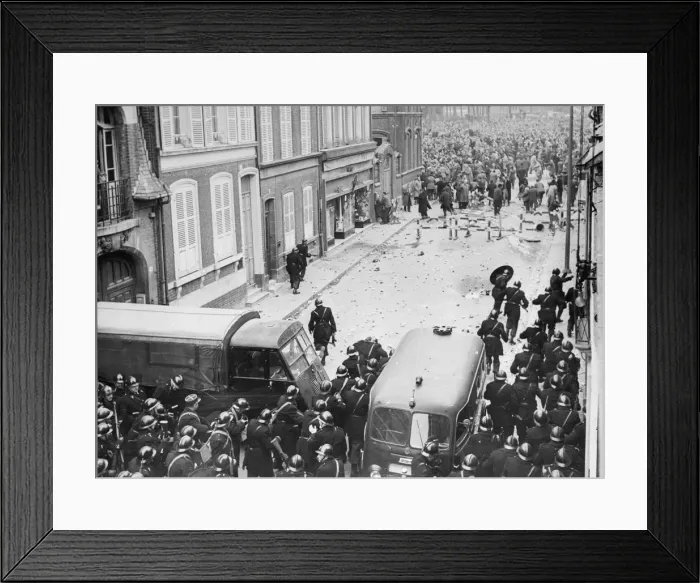Framed Print : Amiens Riot Framed Print : Amiens Riot