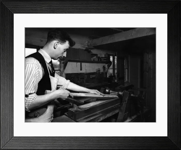 Framed Print : Making Cricket Bat Framed Print : Making Cricket Bat