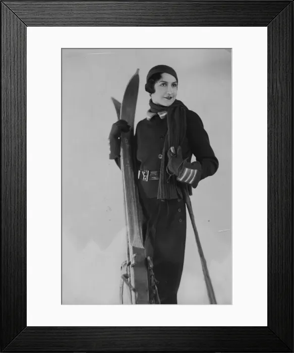 Framed Print : Ski Fashion Framed Print : Ski Fashion