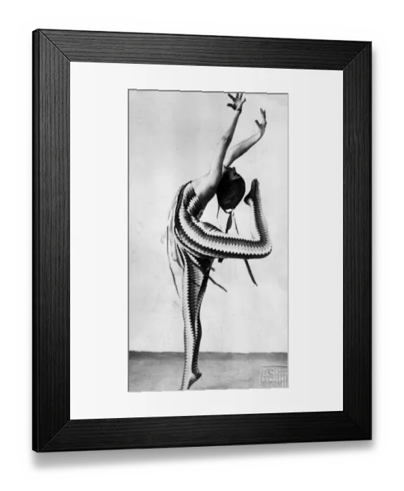 Framed Print : Dancer. circa 1930: An acrobatic dancer in a cabaret Framed Print : Dancer. circa 1930: An acrobatic dancer in a cabaret