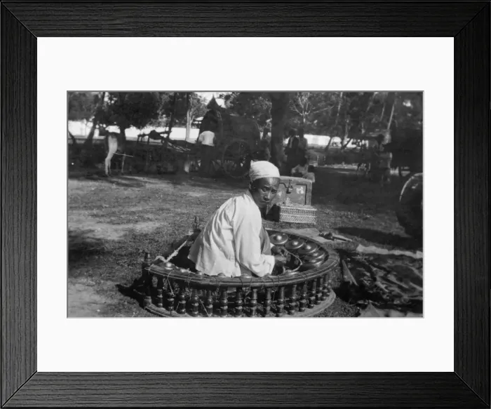 Framed Print : Gamelan Player Framed Print : Gamelan Player