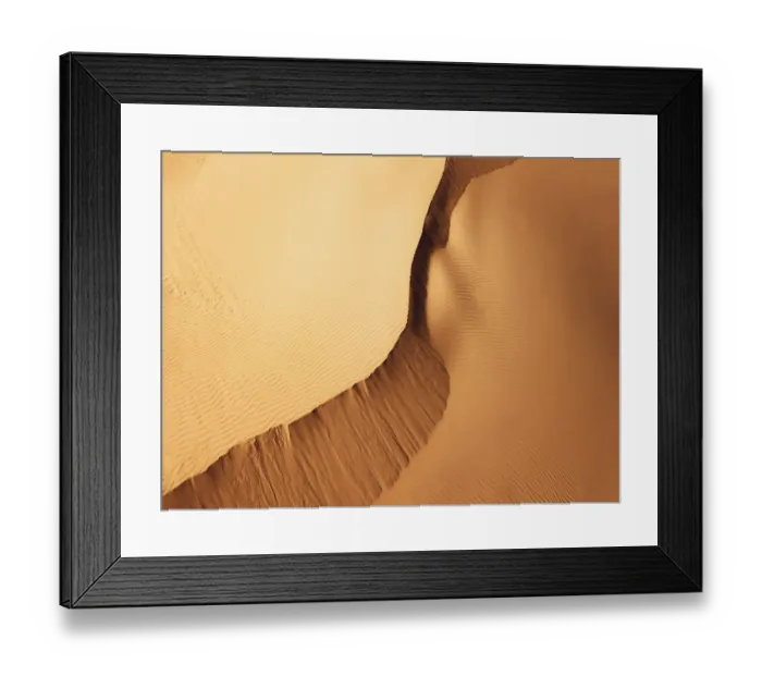 Framed Print : Aerial View of Sand Dunes Framed Print : Aerial View of Sand Dunes