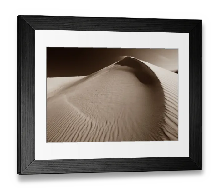 Framed Print : Monochrome Sand dunes near Vigars Well, Mungo National Park, Australia Framed Print : Monochrome Sand dunes near Vigars Well, Mungo National Park, Australia