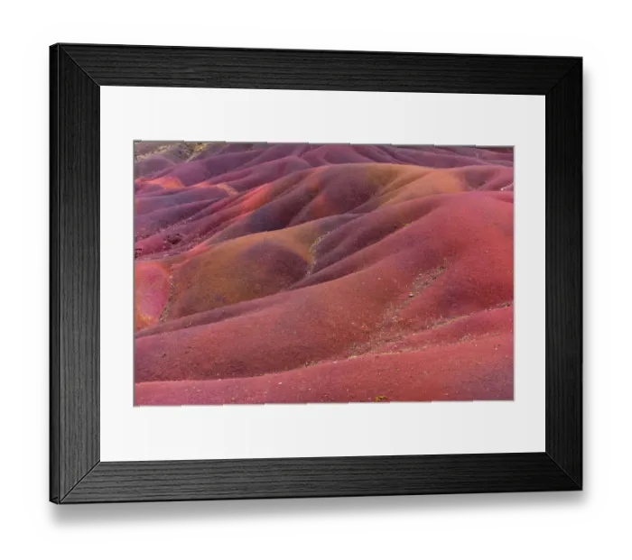 Framed Print : Mauritius Seven Coloured Earths Framed Print : Mauritius Seven Coloured Earths