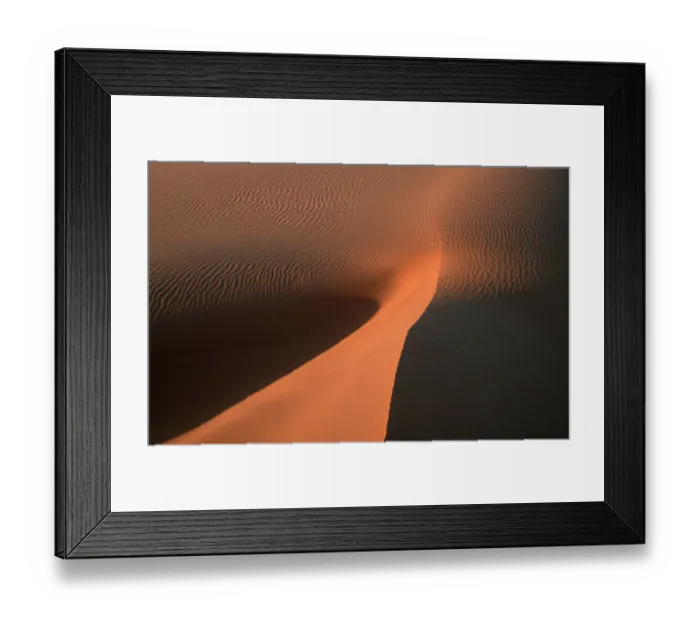 Framed Print : Sand Dunes, Sahara, Erg Ubari, Libya