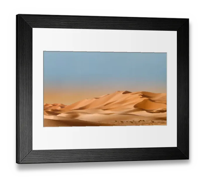 Framed Print : Dunes in the Sahara Desert, Ouargla. Algeria