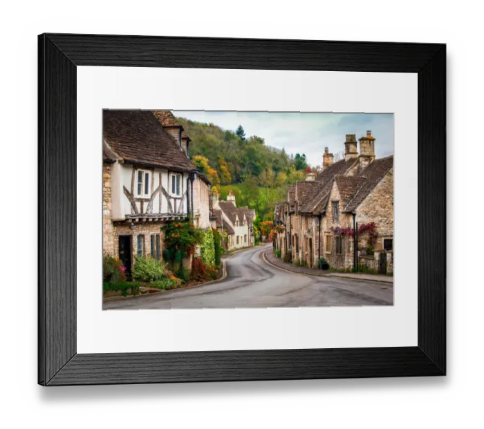 Framed Print : Castle Combe in the Fall, Wiltshire, England Framed Print : Castle Combe in the Fall, Wiltshire, England