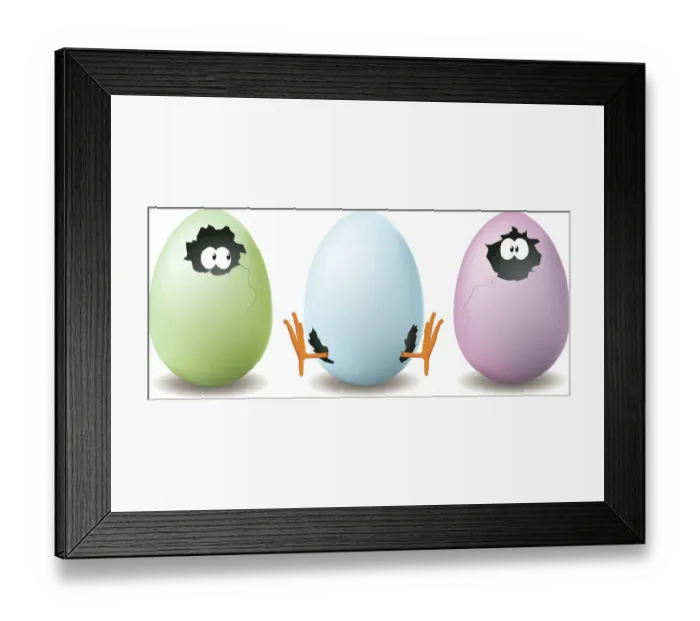 Framed Print : Funny Egg Illustration Framed Print : Funny Egg Illustration