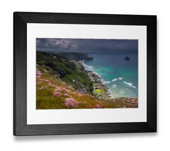 Framed Print : The colours of Trebarwith Framed Print : The colours of Trebarwith