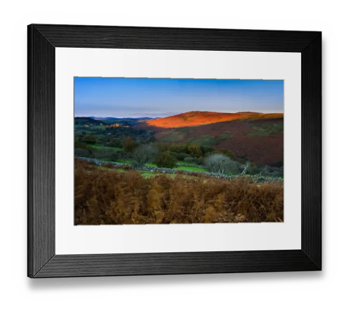 Framed Print : Moorland glow Framed Print : Moorland glow