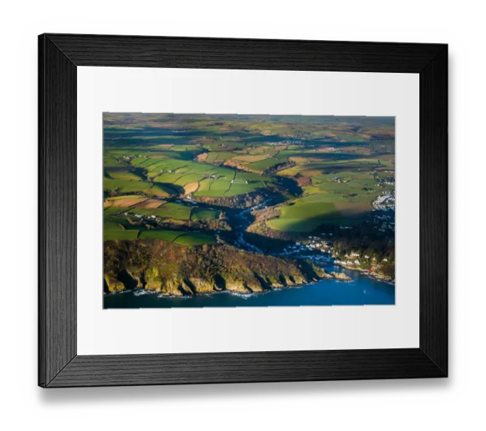 Framed Print : Polperro from above Framed Print : Polperro from above