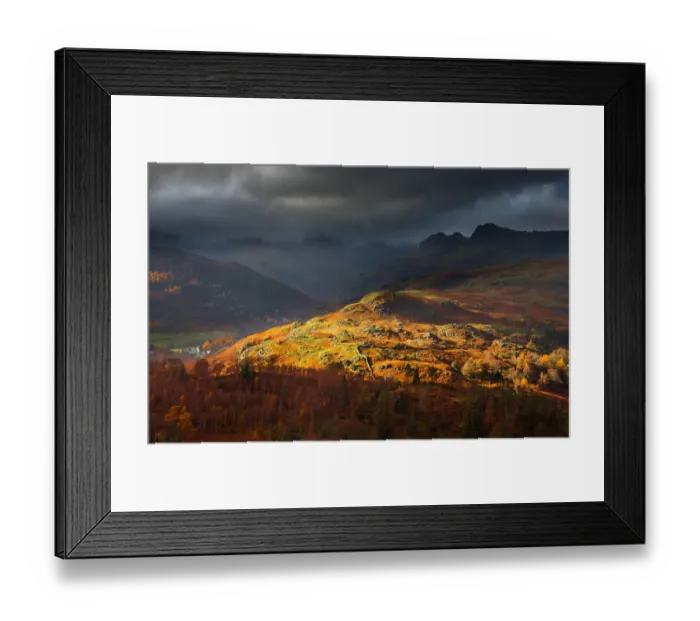Framed Print : Light over Langdale Framed Print : Light over Langdale