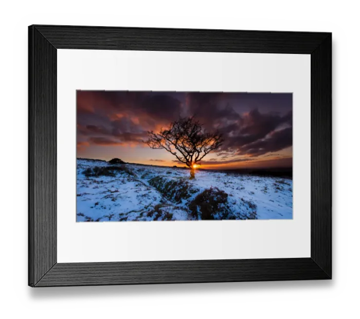 Framed Print : Winter sunset Framed Print : Winter sunset