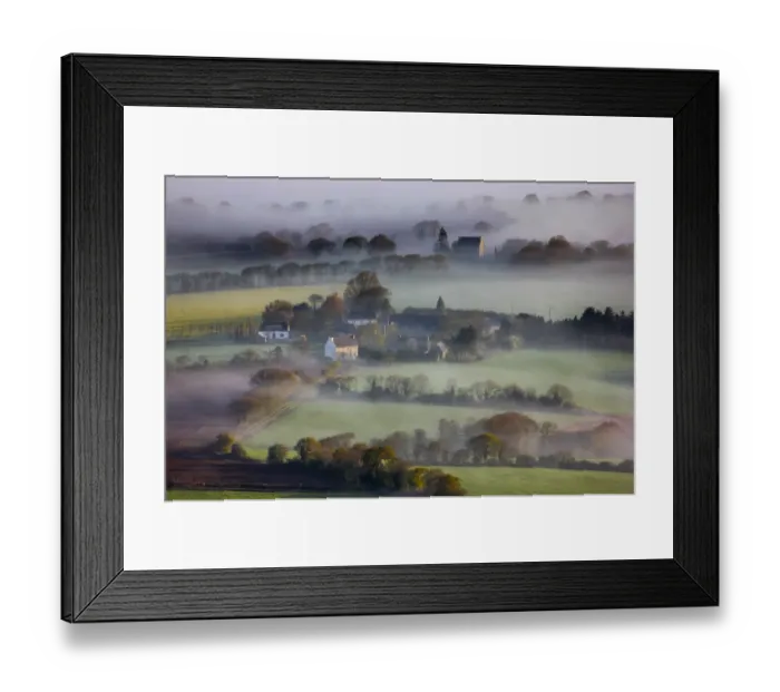 Framed Print : Mist from Menez Hom Framed Print : Mist from Menez Hom
