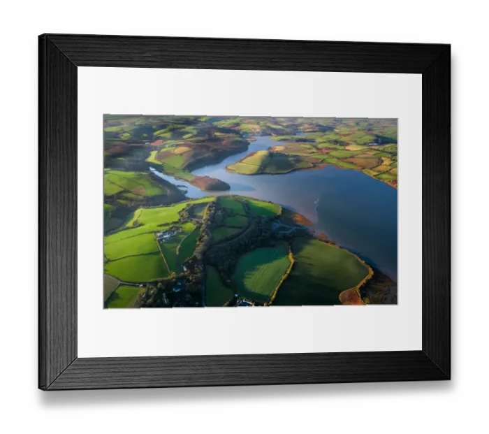Framed Print : A look up the Lynher