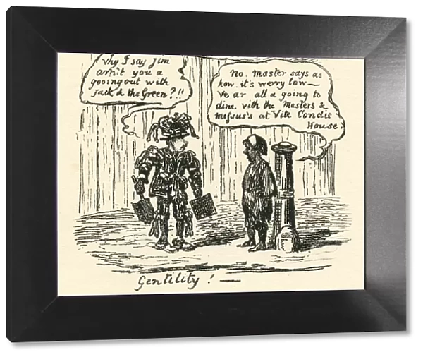Humour gentility Cruikshank 19th century cartoon