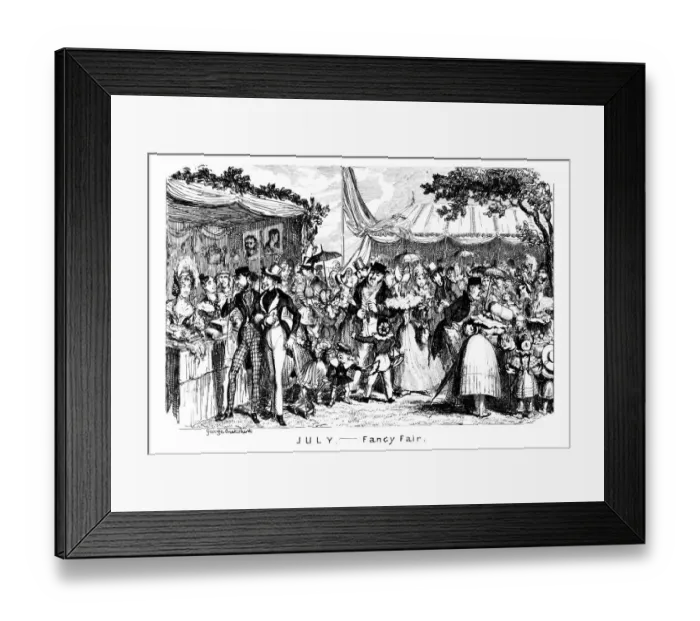 Framed Print : July - Fancy Fair